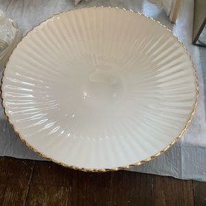 Stunning 11” Lenox bowl with gold trim.